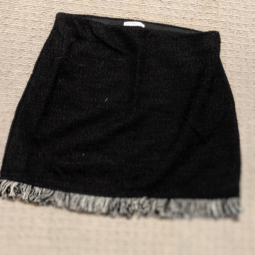 Black Fringe Zara skirt